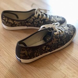 Keds Rifle Paper Co. Queen Anne - Navy/Gold - 7